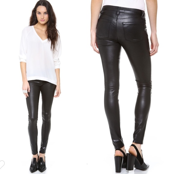 Nwt J Brand Coated Super Skinny Jeans 